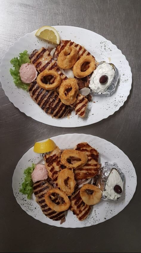 Fischgericht des Restaurant zum Griechen